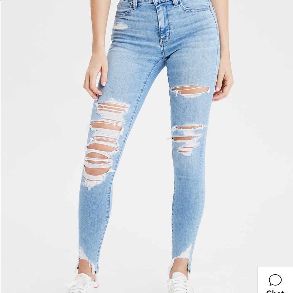 American Eagle Distressed Skinny Jean Size 4